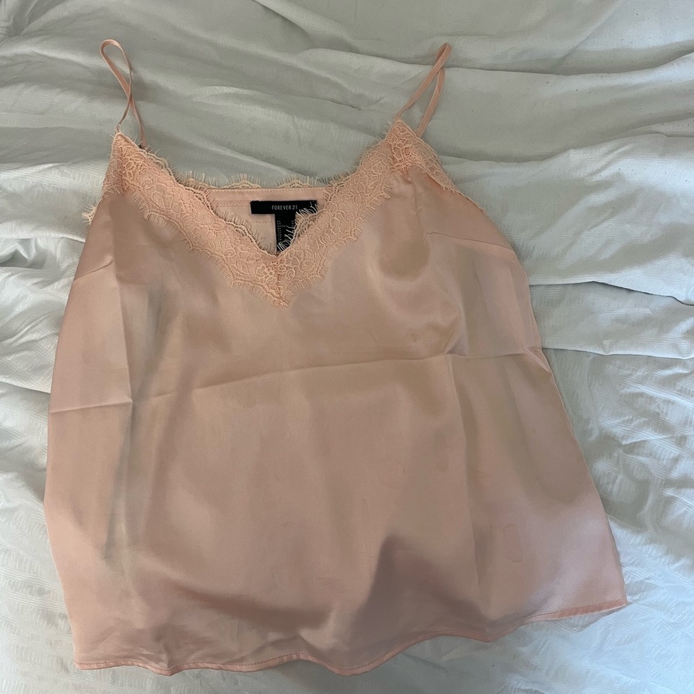 Silk/satin top